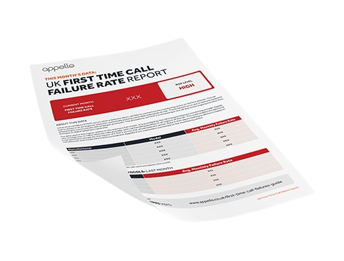 First Time Call Failure Rate Report - transparent background