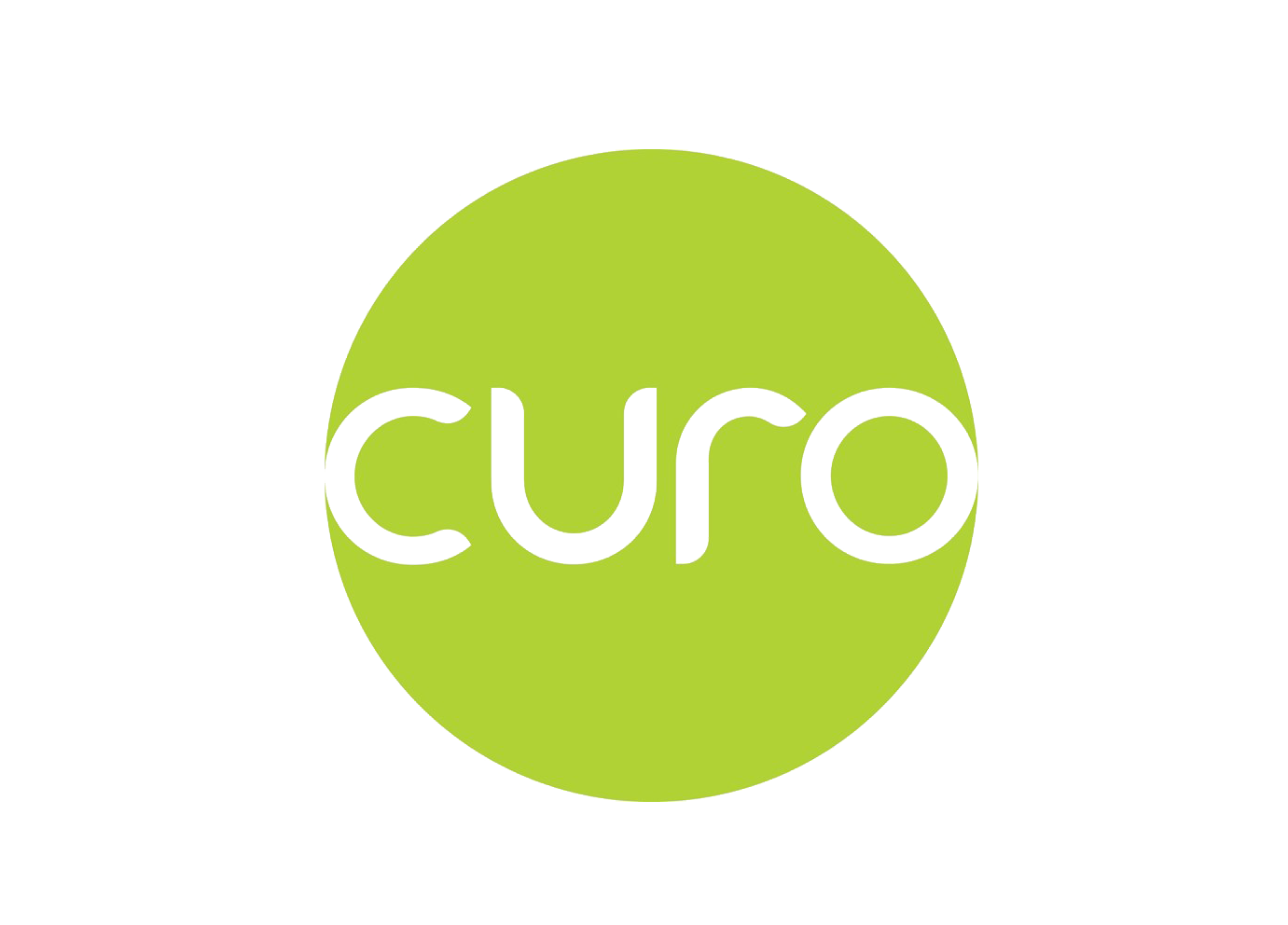 Curo logo with wide background